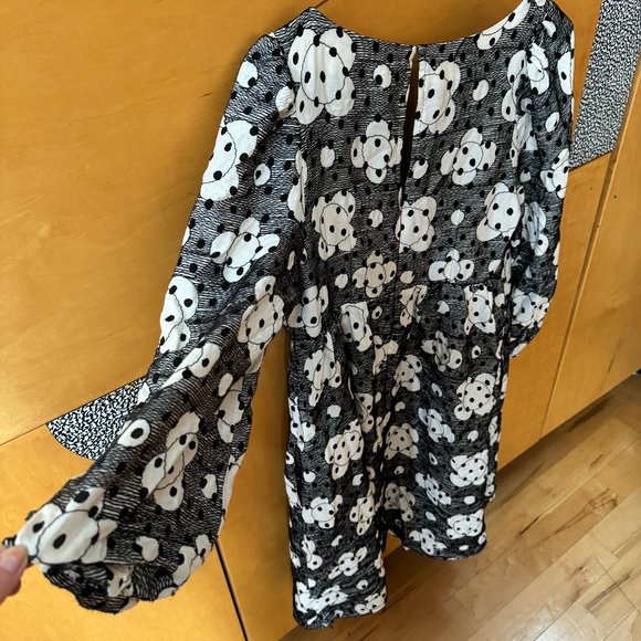 Mod style polka dot mini athropologie dress - Picture 3 of 6